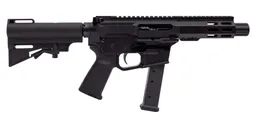 PSA Gen4 4" 9mm 1/10 GX 5" Lightweight Hex M-Lok MOE EPT HAR-15 Pistol, Black - Palmetto State Armory