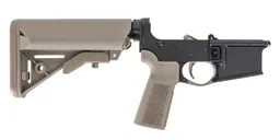 PSA AR15 Complete Lower B5 2 Stage SOPMOD Stock, FDE - Palmetto State Armory