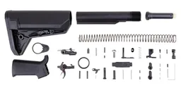 PSA Sabre-15 Lower Build Kit with MOE SL-S Stock and Grip, Black - Palmetto State Armory