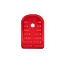 Timber Creek Glock 43X Mag Floor Plate, Red - GL 43X MFP RED - Timber Creek Outdoors