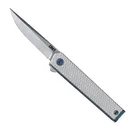 CRKT CEO Microflipper Folding Drop Point Knife, Silver - 7081 - CRKT