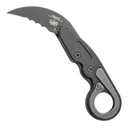 CRKT Provoke Black Veff Serrations Karambit 2.41" 4040V Titanium Nitride D2 - CRKT