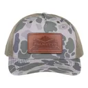 PSA Leather Patch Richardson 5 Panel Trucker Hat -  Duck Camo - Palmetto State Armory
