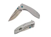 Smiths Products Noesis 2.75" Drop Point Folding Knife, Gray - Smiths