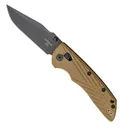 Hogue Deka Folding Knife Clip Point Flat Dark Earth - Robust Handle - 24377 - Hogue