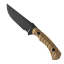 Toor Knives Brauler Fixed Blade Drop Point Knife, Omaha Tan - Toor Knives