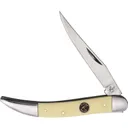 American Buffalo Knife & Tool Roper Pecos Large Toothpick Folding Knife Clip Point, Yellow - American Buffalo Knife & Tool