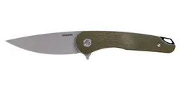 Eikonic Dromas Folding Knife, Green Micarta - Eikonic Knife Company