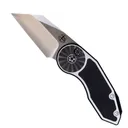 Begg Knives Micro Burst Rosette Folding Wharncliffe Knife, Black - BG061 - Begg Knives