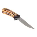 Bear & Son 6 1/2" Stag Delrin Bird & Trout Knife w/ Leather Sheath - 751CP - Bear and Son Cutlery