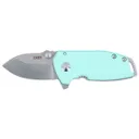 CRKT Squid Compact Frame Lock Folding Knife Drop Point, Aqua - CRKT