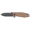 CRKT Squid XM Frame Lock Folding Knife Drop Point, Earth Brown - CRKT