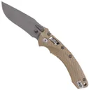 Microtech Amphibian Ram-Lok Apocalyptic Folding Clip Point Knife, Tan - 137RL-10APFLGTTA - Microtech Knives