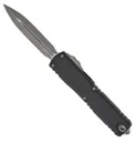 Microtech Ultratech Gen III ZBP D/E Apocalyptic OTF Dagger Point Knife, Black - 1122-10AP - Microtech Knives