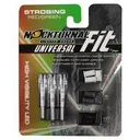 Nockturnal Strobing Fit Universal Lighted Nock, Clear/Red/Green Pack of 3 - Feradyne