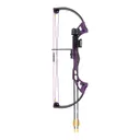 Bear Archery Brave 25LB RH Youth Compound Bow, Purple - Bear Archery