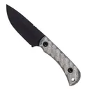 Half Face Blades CAVNER JR. S45VN Steel with Armor Black Finish/Micarta Grips - Half Face Blades