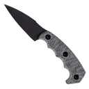 Half Face Blades Humint Fixed Blade Knife Gray Micarta (3" Black Cerakote) - Half Face Blades