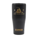 Yukon Outfitters 20 oz Freedom Tumbler, Don't Tread on Me, Black/Copper - YO20DTMB - Yukon Outfitters