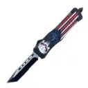 Master Cutlery Tanto OTF Knife, Punisher USA - 421 - Master Cutlery