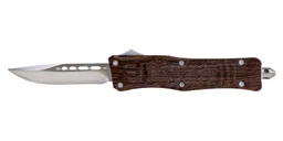 Master Cutlery Wood Grain Drop Point OTF Knife 6.75" - OTF675WG - Master Cutlery