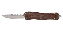 Master Cutlery Wood Grain Drop Point OTF Knife 8.25" - OTF825WG - Master Cutlery
