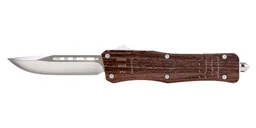 Master Cutlery Wood Grain Drop Point OTF Knife 9.5" - OTF950WG - Master Cutlery