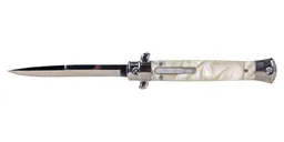 Master Cutlery Spear Point Stilleto OTF Knife, White Pearl - PK-52 - Master Cutlery