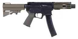 PSA ARV 4" 9MM 1/10 GX Lightweight HEX M-Lok MOE EPT Har-15 Pistol, ODG - Palmetto State Armory