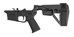 PSA PX9 MOE Complete Lower w/ SBA5 Brace, Black - Palmetto State Armory