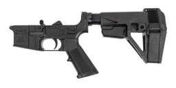 PSA PA15 Classic Complete Lower w/ SBA5 Brace, Black - Palmetto State Armory