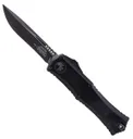 Microtech Hera II Mini Recurve Tactical OTF Drop Point Knife, Black - 1705M-1T - Microtech Knives