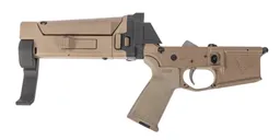 PSA Lower Complete, JAKL 5.56 NATO MOE EPT, F5 Brace, FDE - Palmetto State Armory