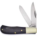 Frost Cutlery Jim Bowie Trapper Buffalo Pocket Knife, Black - F14100CBH - Frost Cutlery