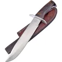 Frost Cutlery Warrior Season Bowie Fixed Blade Clip Point Knife, Brown - FCW023WW - Frost Cutlery