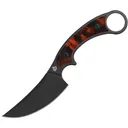 QSP Viper Fixed Blade Clip Point Knife, Black Tortoise - QS166C2 - Qsp Knives