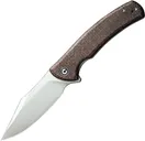 Civivi Sinisys Folding Drop Point Knife, Brown - CIVC200392 - CIVIVI Knives
