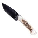 CobraTec Knives Twin Mountain Fixed Blade Drop Point Knife, Stag - CTTWMSTG4 - CobraTec Knives
