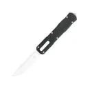 CobraTec Knives Raptor Medium OTF Drop Point Knife, Black - CTRPTBLKDNS - CobraTec Knives