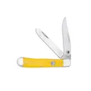 CobraTec Knives Trapper Folding Two Blade Pocket Knife, Yellow - CTTDTRPDLNYEL - CobraTec Knives