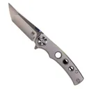 CobraTec Knives Maverick Folding Tanto Knife, Silver - CTMVKM390TNS - CobraTec Knives