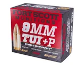 Fort Scott Munitions 9mm+P TUI 80GR SCS Ammo,  20Rds - 9MM+P080SCV - Fort Scott Munitions