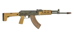 Sabre AK-47 GF4 Rifle Non-matching with Plan B Mount - Moss Green/Burnt Bronze - Soviet Arms