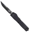Microtech Ultratech Gen III ZBP OTF Drop Point Knife, Black - 1211-1T - Microtech Knives