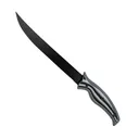 SORD Fishing Products 9" Serrated Knife Fixed Blade, Black - SSRBD - Sord Fishing Products