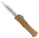 Microtech Mini Hera II D/E OTF Bayonet Point Knife, Tan - 1702M-10TA - Microtech Knives