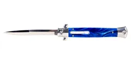 Master Cutlery Stilleto OTF Spear Point Knife, Blue Pearl - PK-49 - Master Cutlery