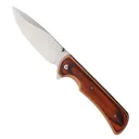 Elk Ridge 2003BZ Folding Drop Point Knife, Dark Brown Wood - ER-A2003BZ - Elk Ridge