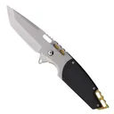 MTech USA A2009 Folding Tanto Knife, Silver/Black - MT-A2009SB - Mtech