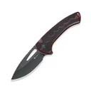 SENCUT Squiggy Drop Point Knife, Burgundy/Black G10 - S24082A-3 - Sencut Knives